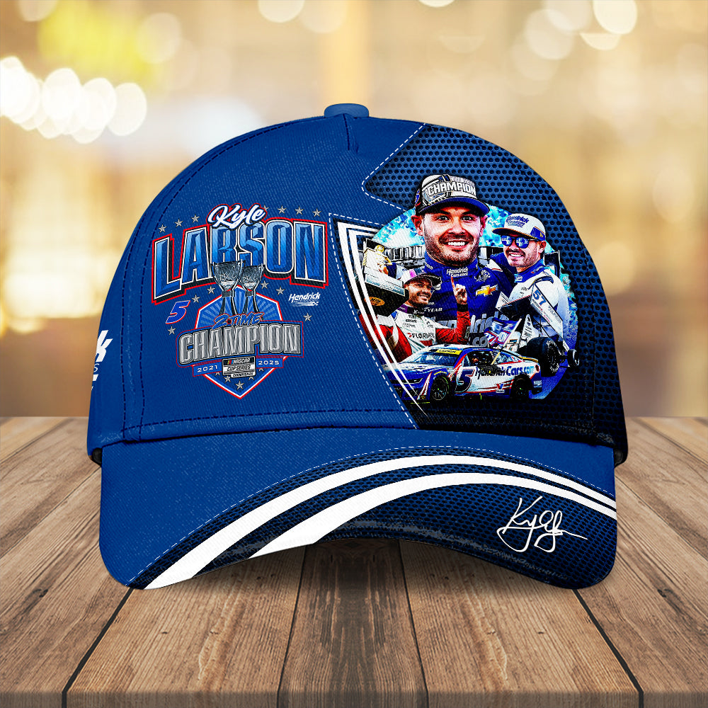 Kyle Larson 2025 NASCAR Cup Series Champion Classic Cap – MAITM13737