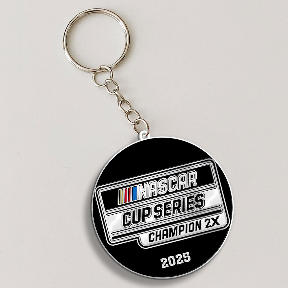Kyle Larson 2025 NASCAR Cup Series Champion Custom Shape 2-sided Keychain – MAITM13724