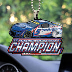 Kyle Larson 2025 NASCAR Cup Series Champion Custom shape 2-sided Acrylic Car Ornament – TANTN18108