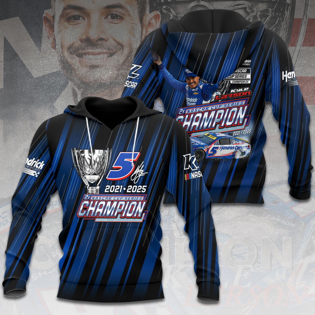 Kyle Larson 2025 NASCAR Cup Series Champion 3D Apparel – HOATT14447