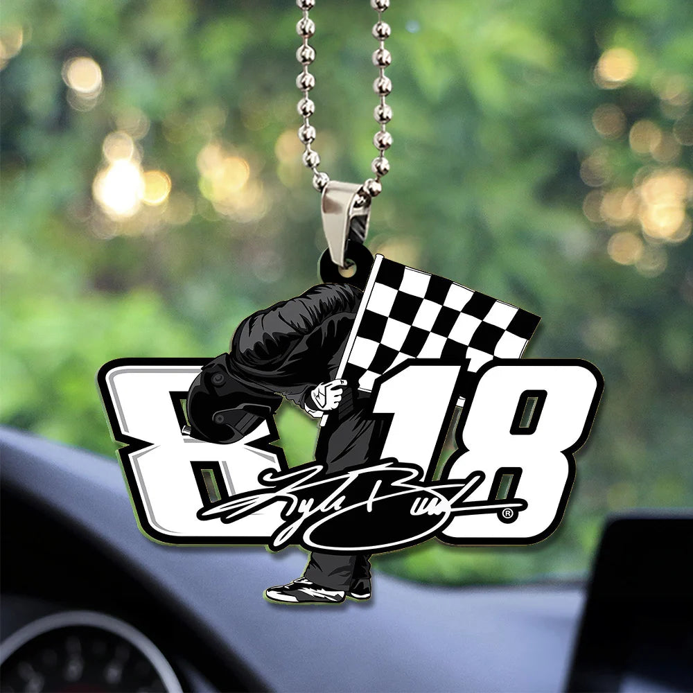 Kyle Busch Custom shape 2-sided Acrylic Car Ornament – GNE8216
