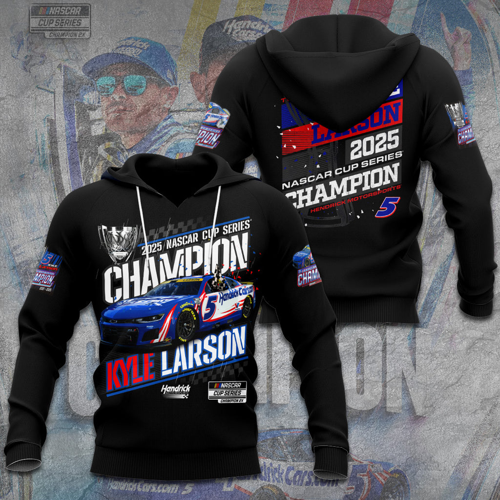 Kyle Larson 2025 NASCAR Cup Series Champion 3D Apparel – TANTN18093