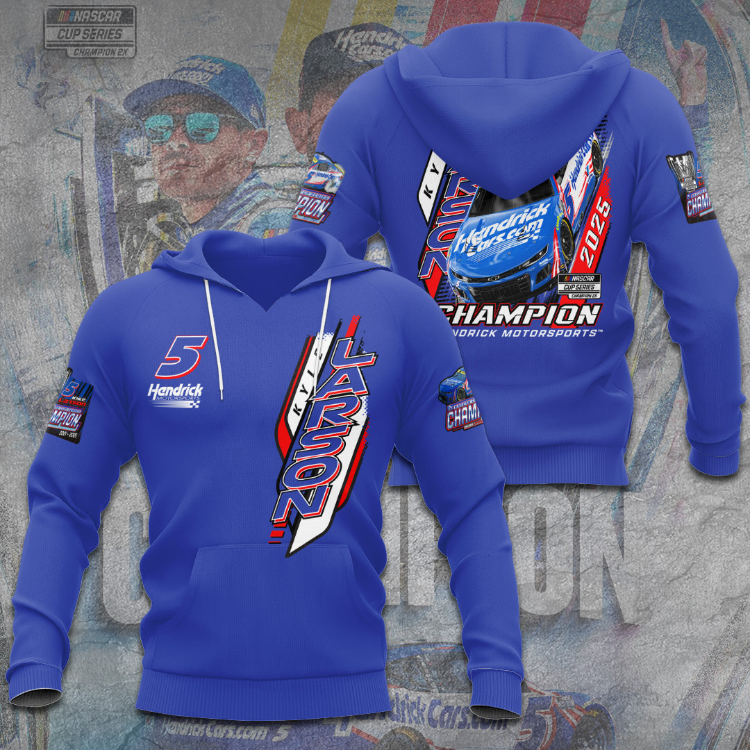 Kyle Larson 2025 NASCAR Cup Series Champion 3D Apparel – TANTN18099
