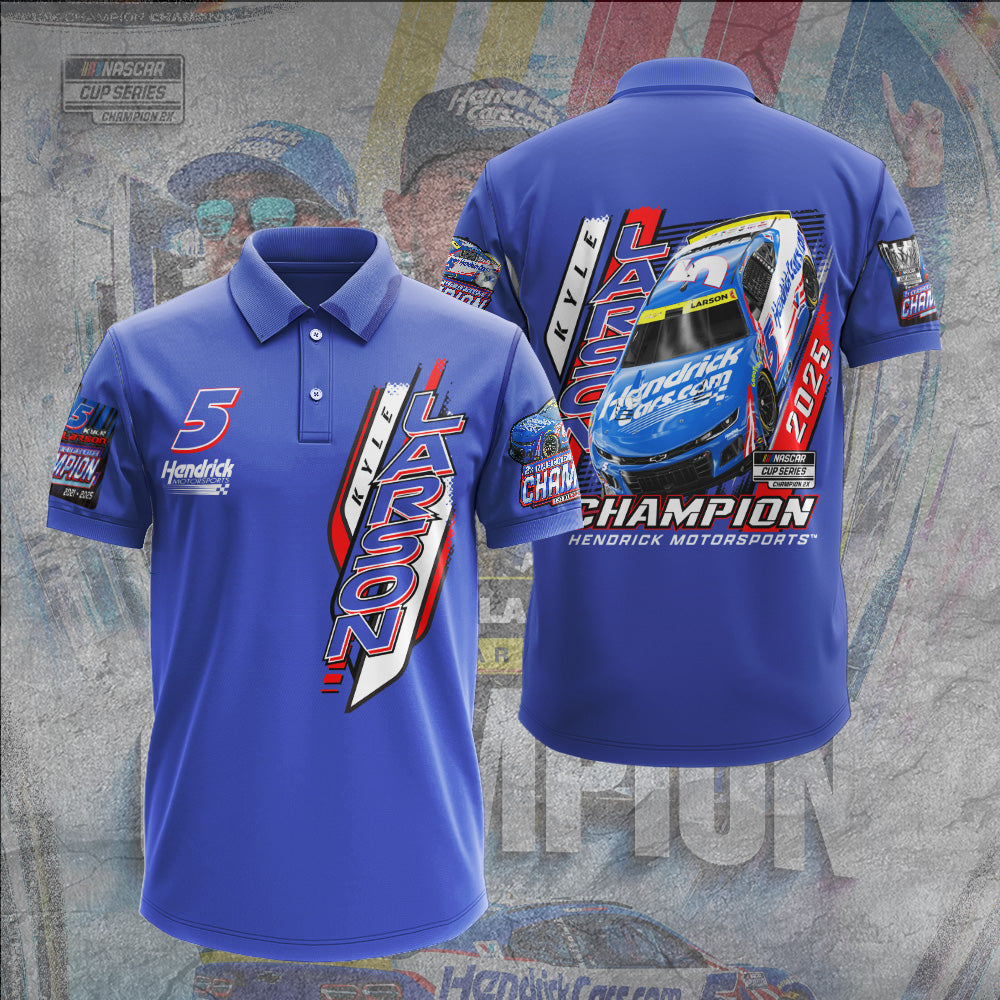 Kyle Larson 2025 NASCAR Cup Series Champion 3D Apparel – TANTN18099