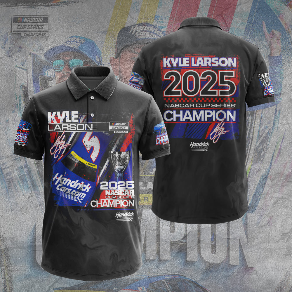 Kyle Larson 2025 NASCAR Cup Series Champion 3D Apparel – TANTN18116