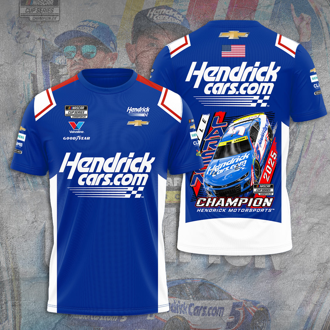 Kyle Larson 2025 NASCAR Cup Series Champion 3D Apparel – TANTN18362