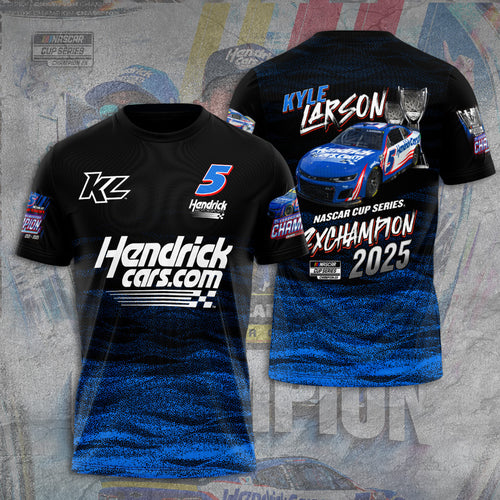 Kyle Larson 2025 NASCAR Cup Series Champion 3D Apparel – TANTN18528