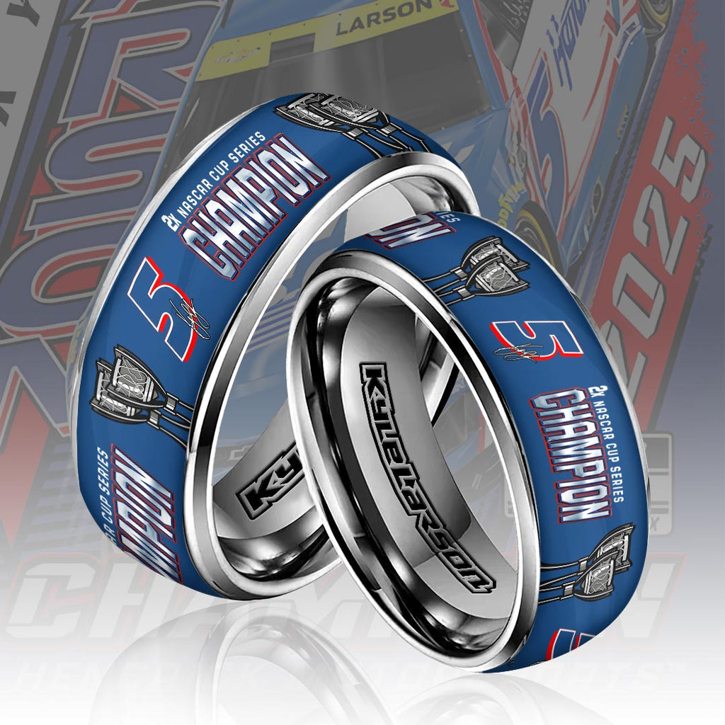 Kyle Larson 2025 NASCAR Cup Series Champion Custom Alloy Ring – HOATT14468