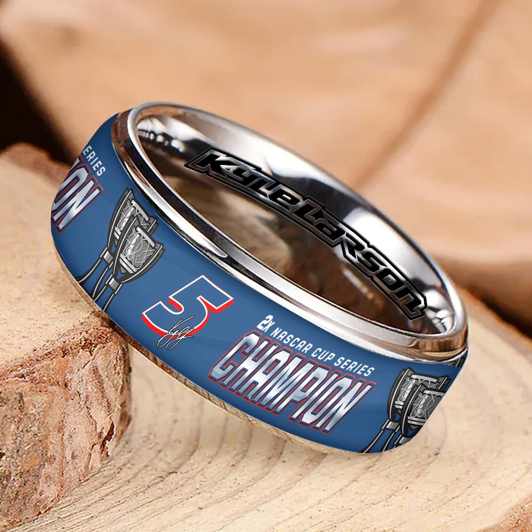 Kyle Larson 2025 NASCAR Cup Series Champion Custom Alloy Ring – HOATT14468