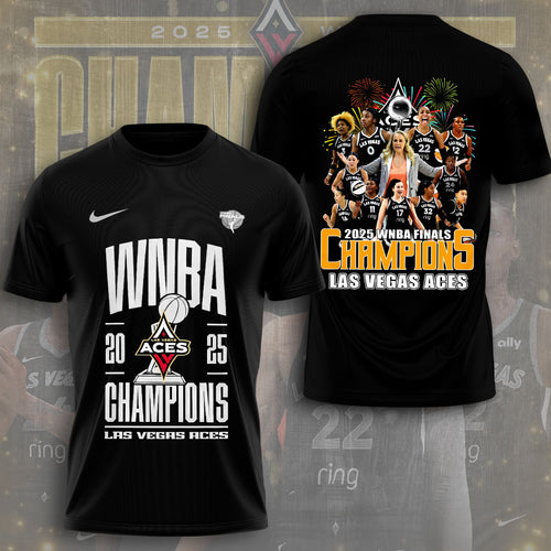 Las Vegas Aces 2025 WNBA Champions 3D Apparel – TMTHU1416