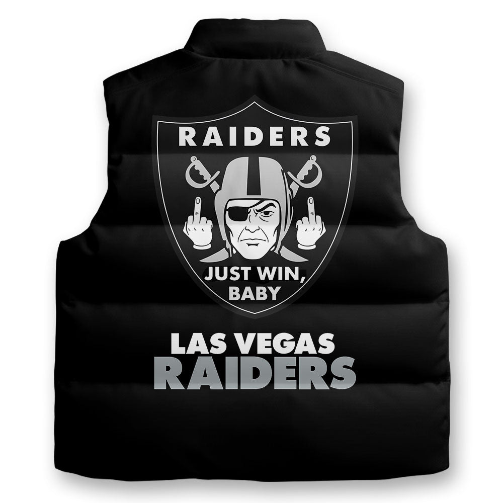 Personalized Las Vegas Raiders 3D Sleeveless Down Jacket – TMTHU1132