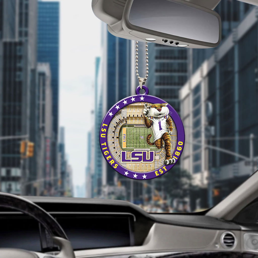 LSU Tigers Football Custom shape 2-sided Acrylic Car Ornament – HOATT13131