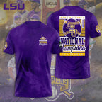 LSU Tigers Baseball 2025 National Champions 3D Apparel – TANTN 13882