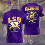 LSU Tigers Baseball 2025 National Champions 3D Apparel – TANTN 13922