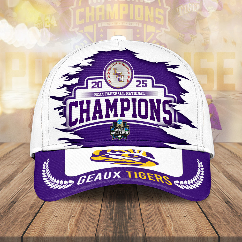 LSU Tigers Baseball 2025 National Champions Classic Cap – MAITM 11895
