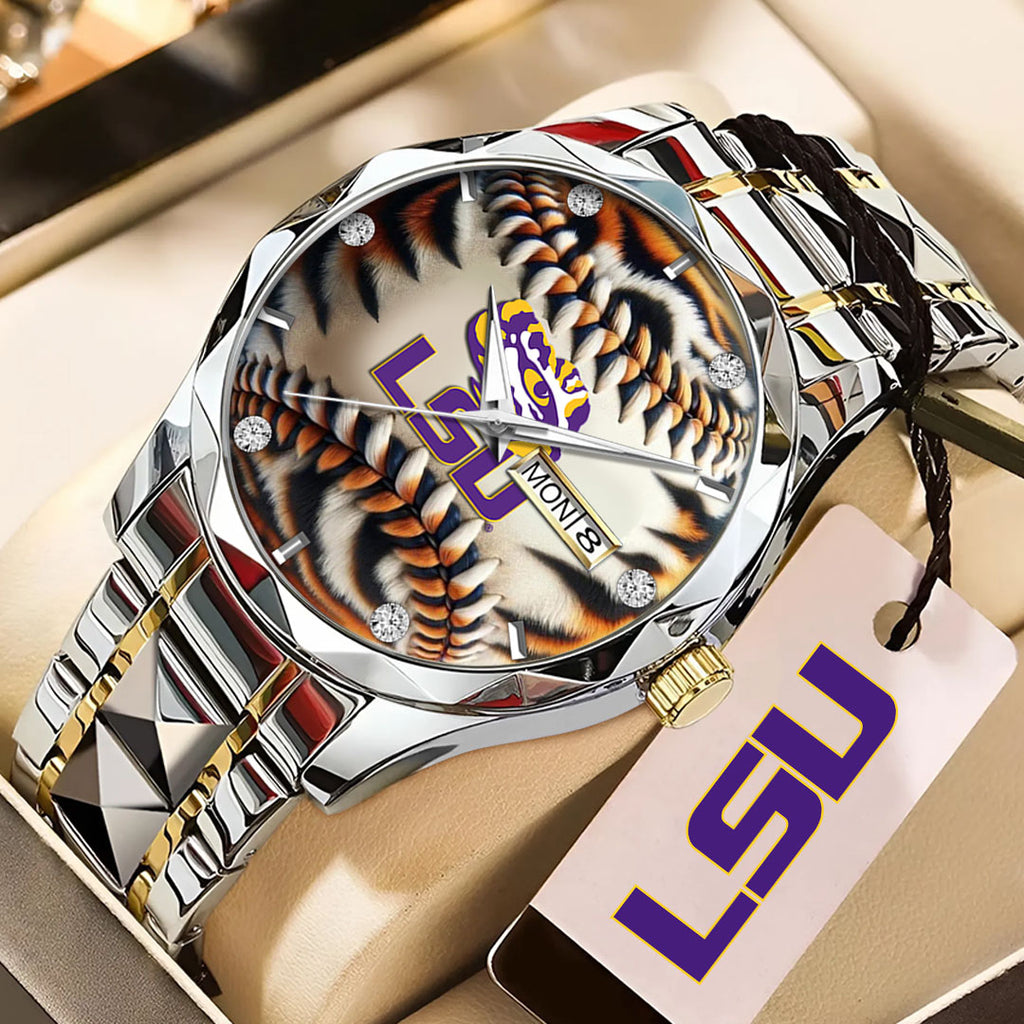 LSU Tigers Baseball Alloy Luxury Quartz Watch – GNE 3818