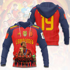 Lamine Yamal x Spain National Team 2026 FIFA World Cup Champions 3D Apparel – HOATT19773