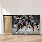 Las Vegas Aces 2025 WNBA Champions Rectangle Canvas With Inner Frame – MAITM13358