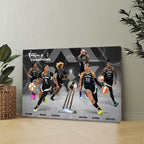 Las Vegas Aces 2025 WNBA Champions Rectangle Canvas With Inner Frame – MAITM13358
