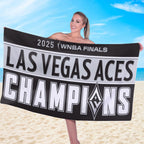 Las Vegas Aces 2025 WNBA Champions Rectangle Beach Towel – MAITM13352
