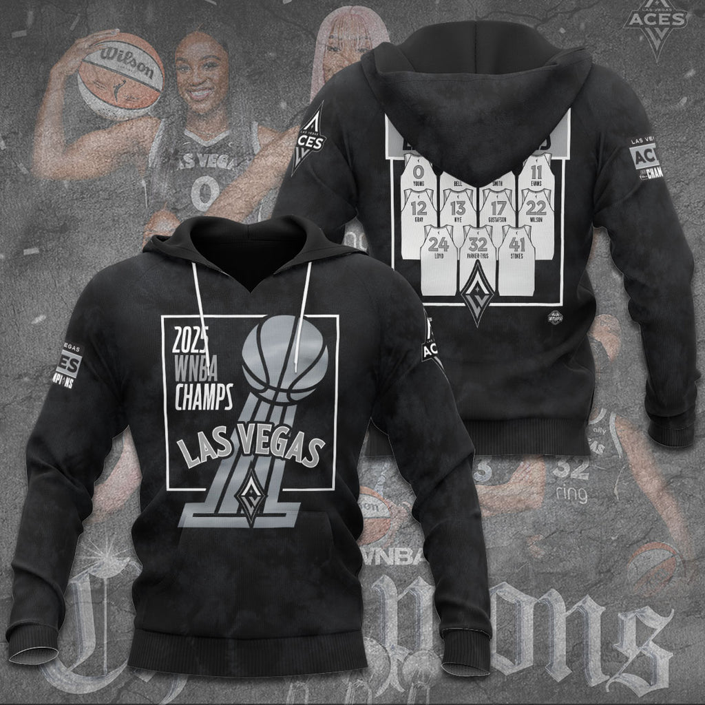 Las Vegas Aces 2025 WNBA Finals Champions 3D Apparel – TANTN17337