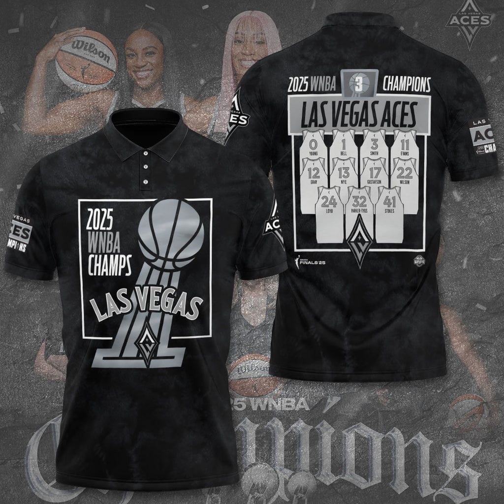Las Vegas Aces 2025 WNBA Finals Champions 3D Apparel – TANTN17337