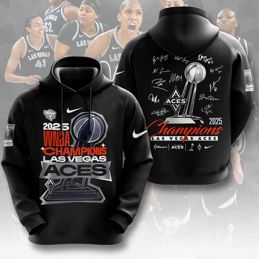 Las Vegas Aces 2025 WNBA Finals Champions 3D Apparel – TANTN17431
