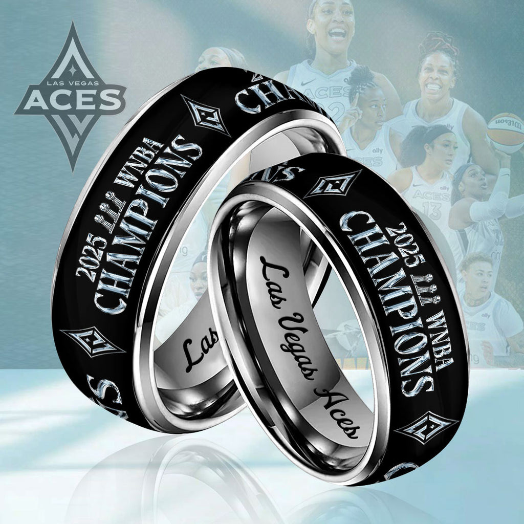 Las Vegas Aces 2025 WNBA Finals Champions Custom Alloy Ring – HOATT13764
