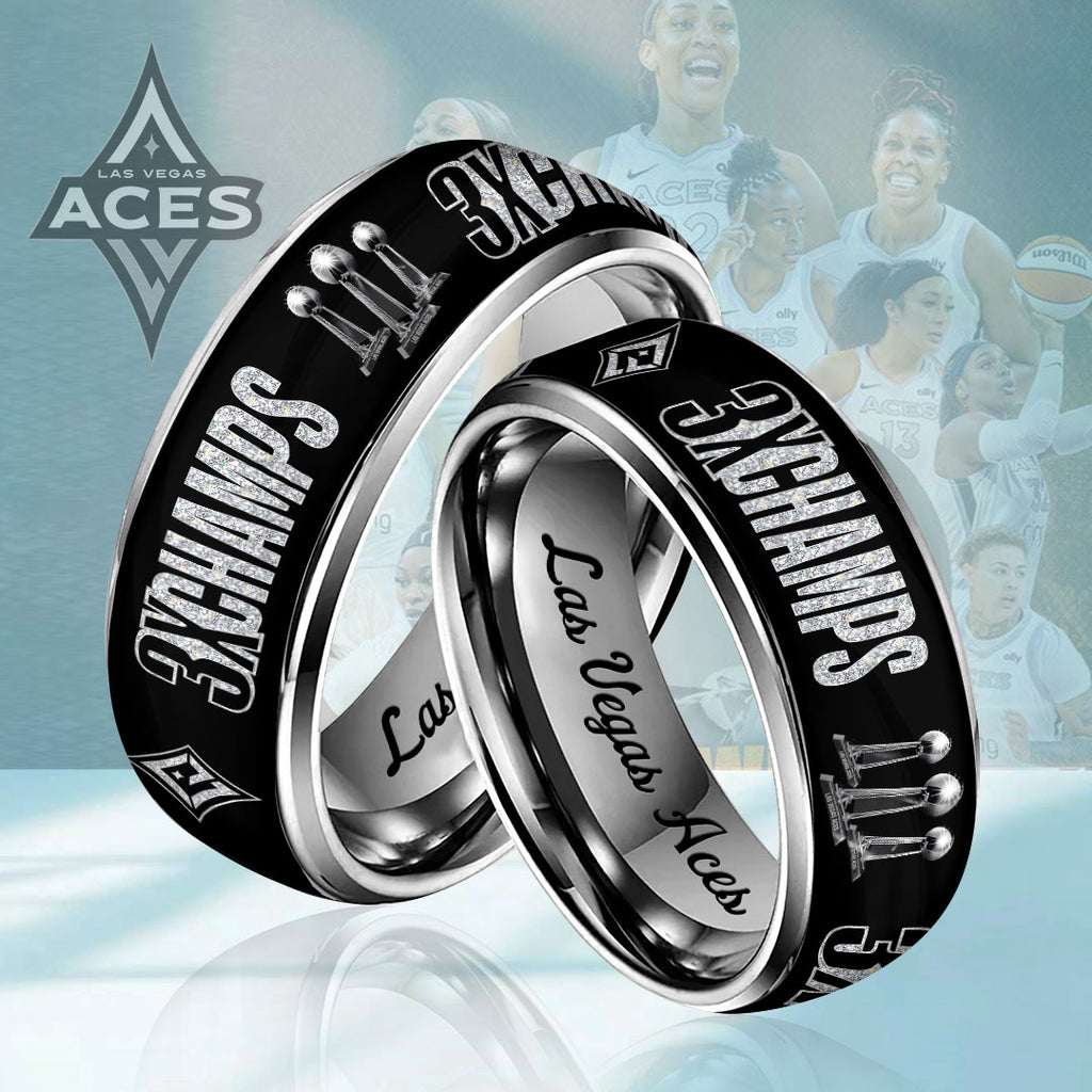 Las Vegas Aces 2025 WNBA Finals Champions Custom Alloy Ring – HOATT13868