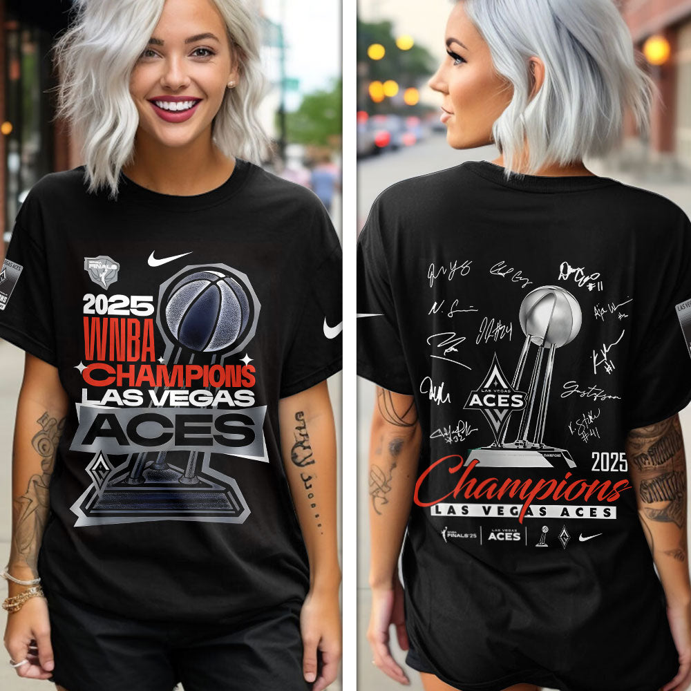 Las Vegas Aces 2025 WNBA Finals Champions 3D Apparel – TANTN17431