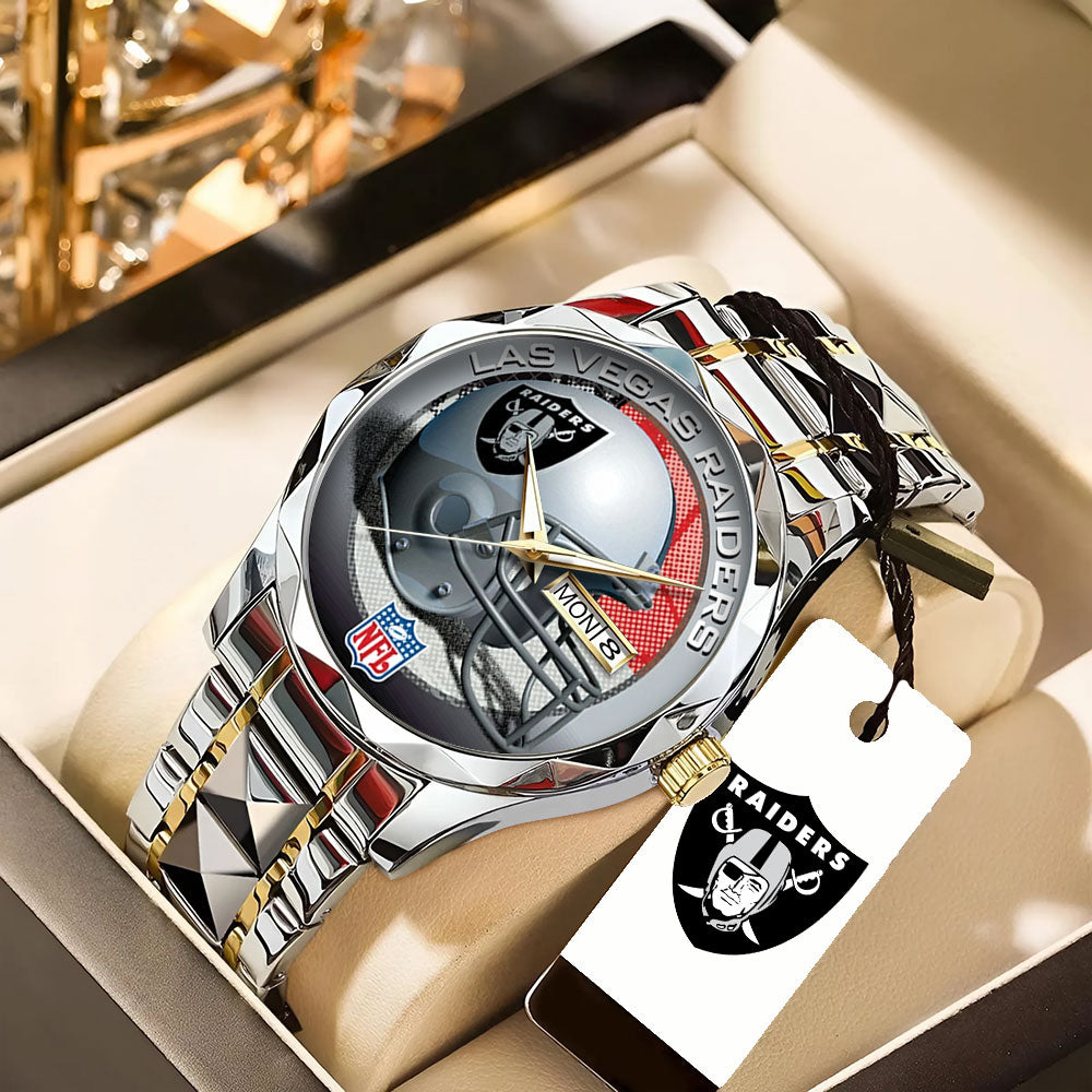 Las Vegas Raiders Alloy Luxury Quartz Watch – TANTN16329