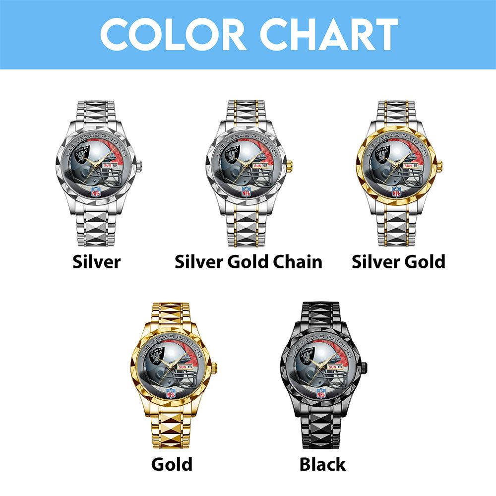 Las Vegas Raiders Alloy Luxury Quartz Watch – TANTN16329