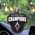 Las Vegas Aces 2025 WNBA Finals Champions Custom shape 2-sided Acrylic Car Ornament – TANTN17333