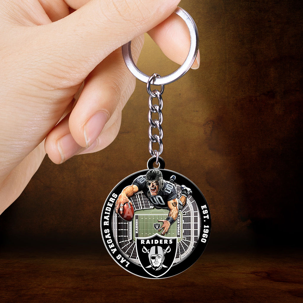 Las Vegas Raiders Custom Shape 2-sided Keychain – HOATT12697