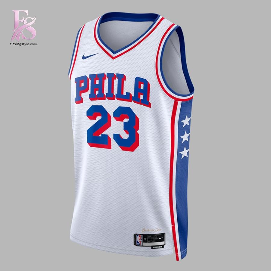 LeBron James White Philadelphia 76ers Swingman Jersey