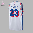 LeBron James White Philadelphia 76ers Swingman Jersey