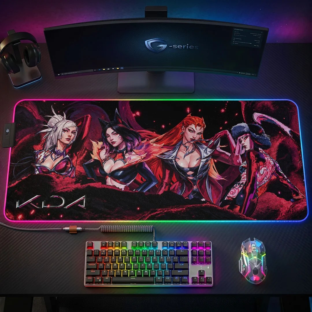 League of Legends K/DA FIRESTARTER Custom Gaming Desk Mat – GNE9170
