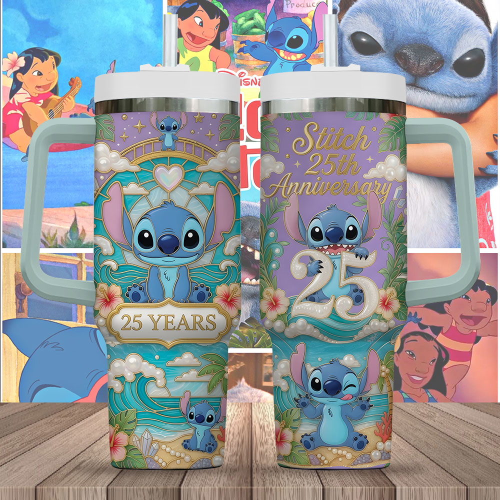 Lilo and Stitch 25th Anniversary 40oz Tumbler – TMTHU7123