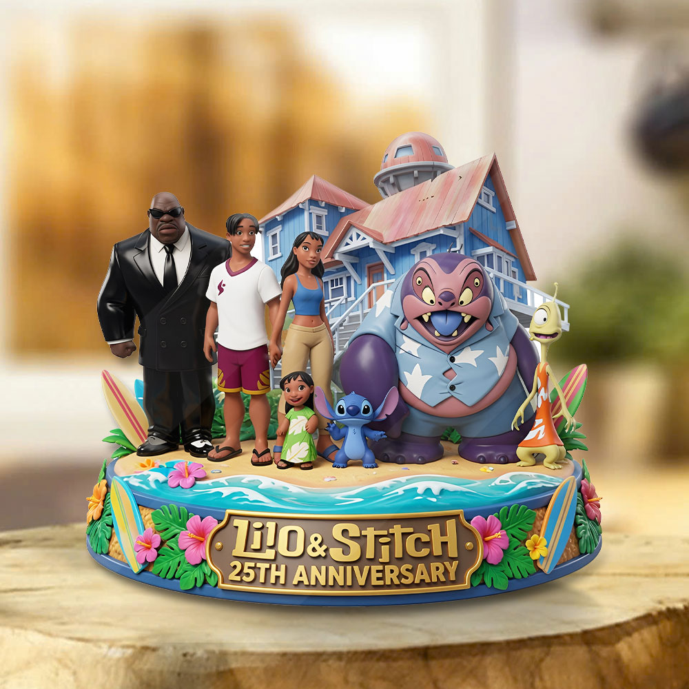 Lilo and Stitch 25th Anniversary Custom Shape Acrylic Plaque – TMTHU7036
