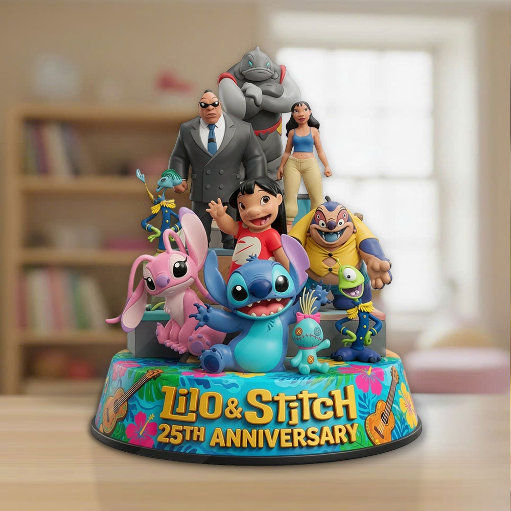 Lilo and Stitch 25th Anniversary Custom Shape Acrylic Plaque – TMTHU7046