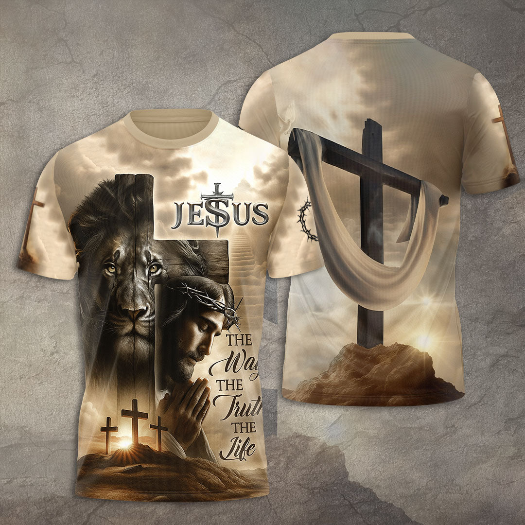 Lion Cross Resurrection Christian 3D Apparel – TANTN16187