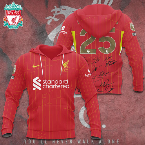 Liverpool FC 2024/25 Premier League Champions 3D Apparel – TANTN 12390