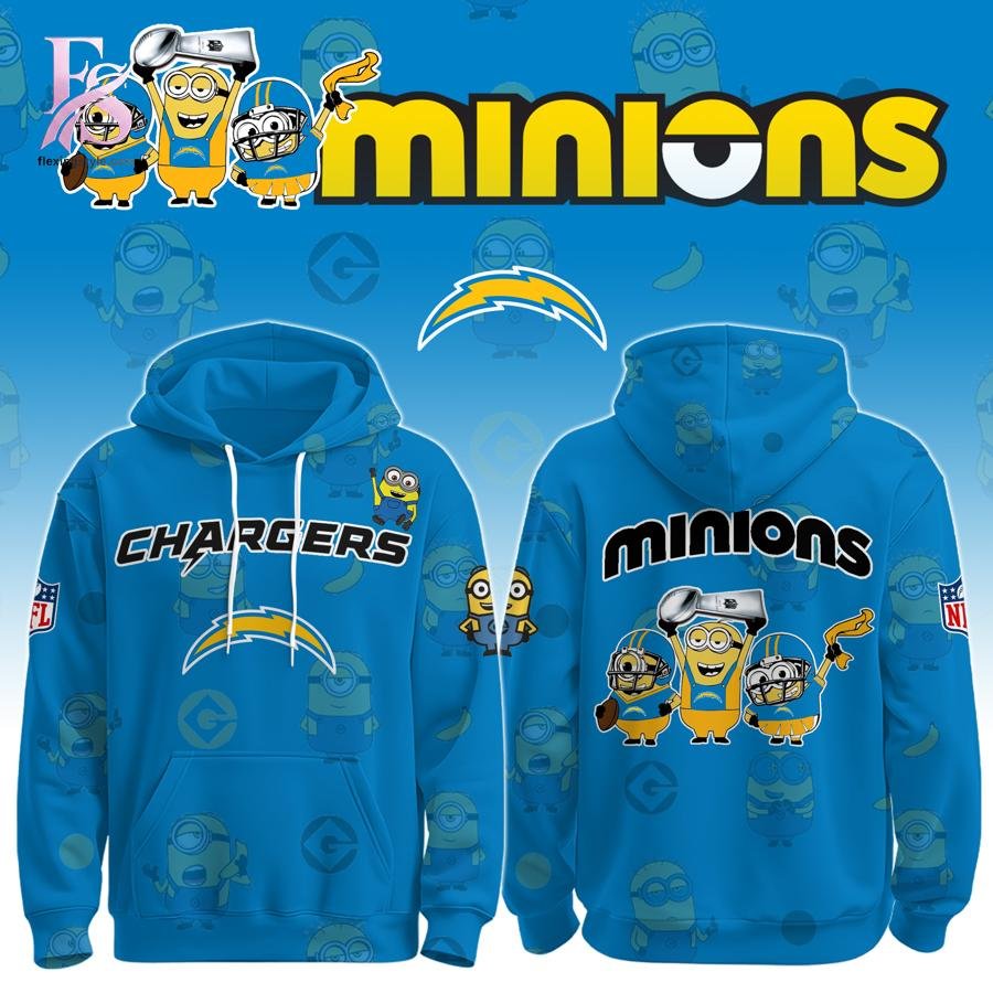 Los Angeles Chargers Minions 2026 Hoodie