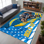 Los Angeles Chargers Rectangular Rug – HOATT13167