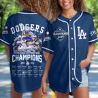 Los Angeles Dodgers 2025 National League Champions Baseball Jersey – HOATT14118