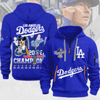 Los Angeles Dodgers 2025 World Series Champions 2D Quarter Zip Hoodie – MAITM13638