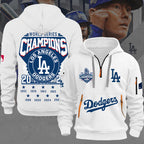Los Angeles Dodgers 2025 World Series Champions 2D Quarter Zip Hoodie – MAITM13691