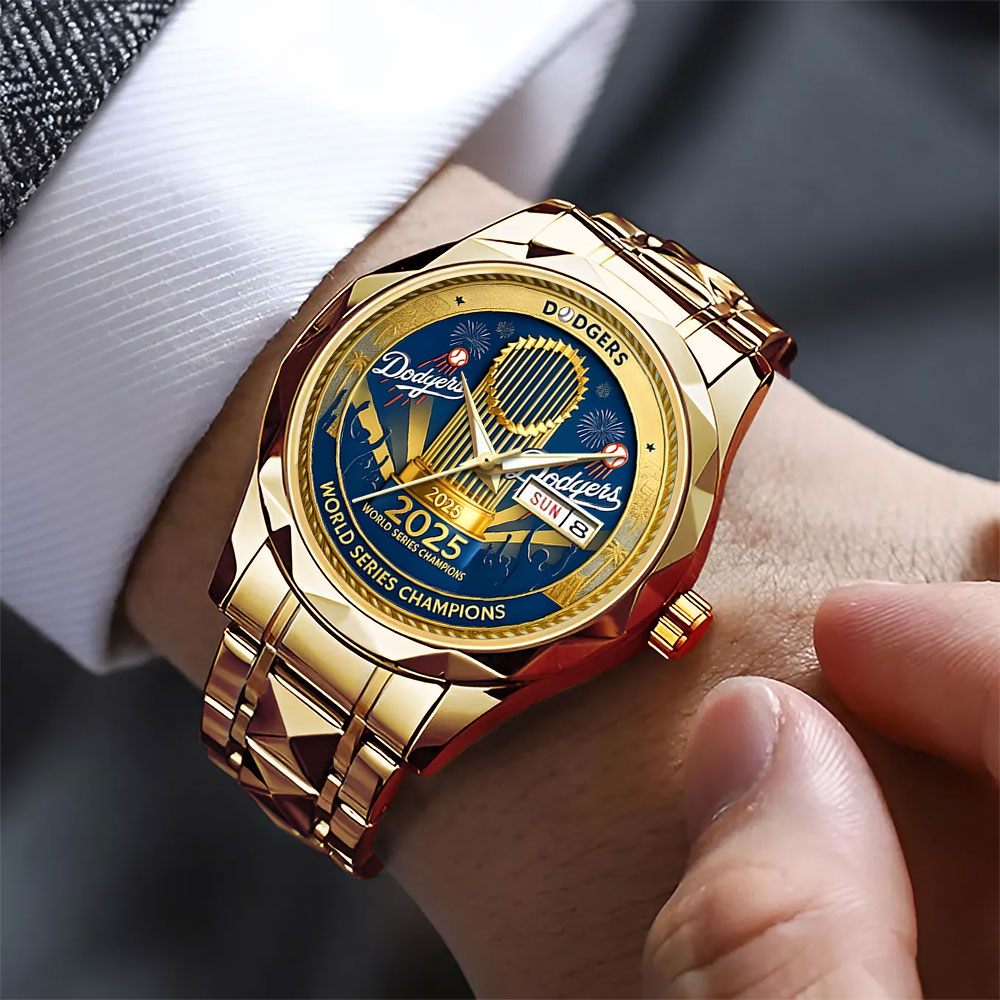 Los Angeles Dodgers 2025 World Series Champions Alloy Luxury Quartz Watch – MAITM13634