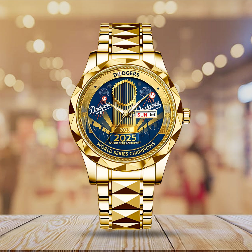 Los Angeles Dodgers 2025 World Series Champions Alloy Luxury Quartz Watch – MAITM13634