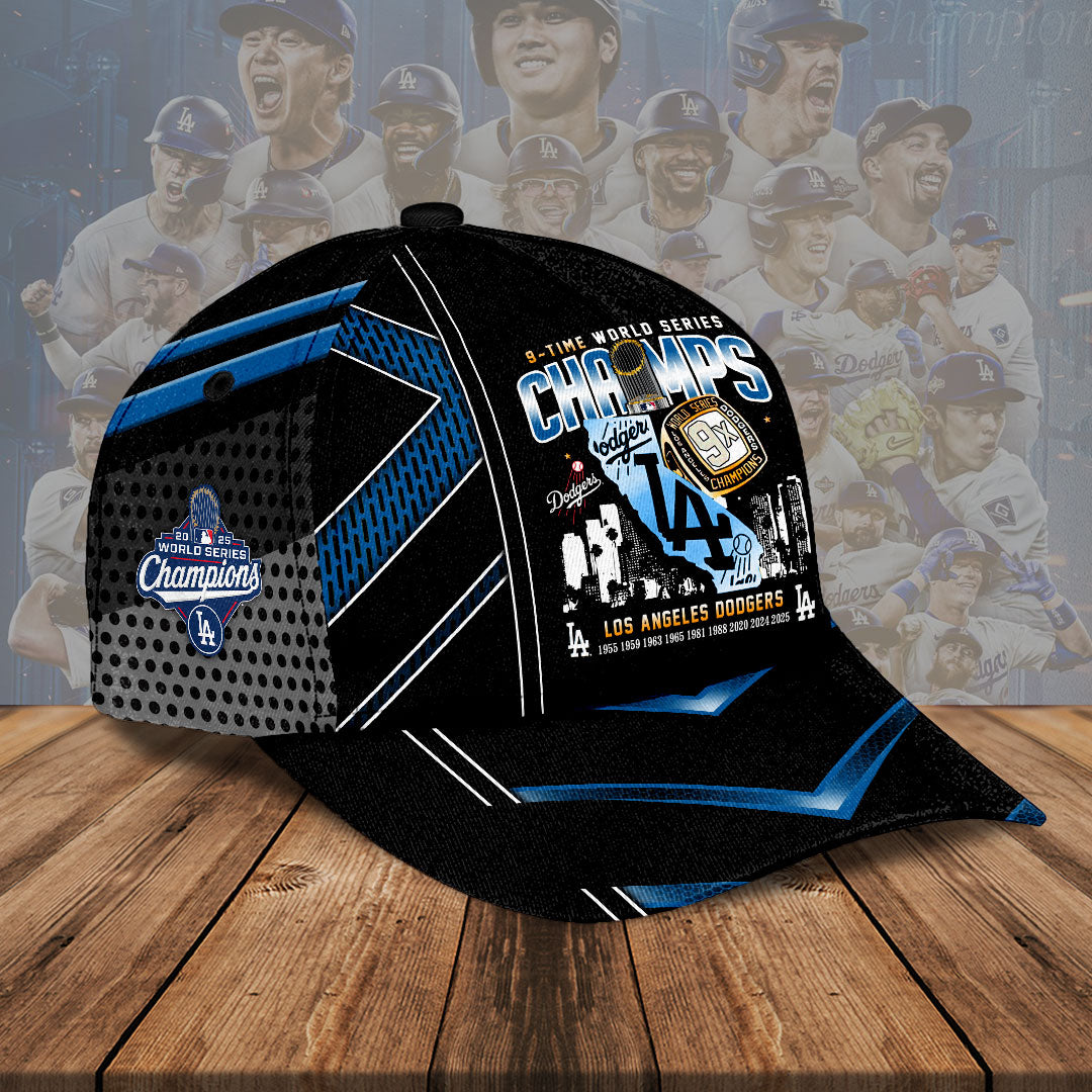Los Angeles Dodgers 2025 World Series Champions Classic Cap – HOATT14355